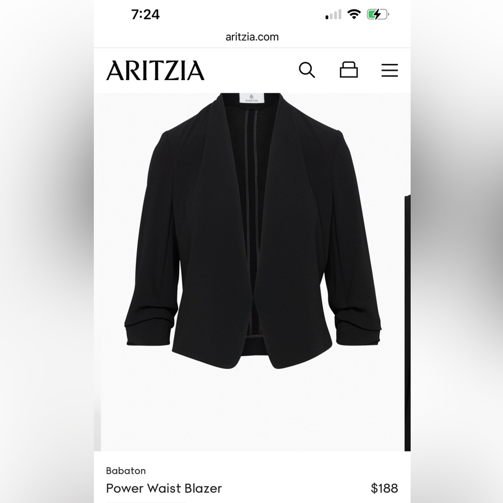 Size 0 Aritzia blazer